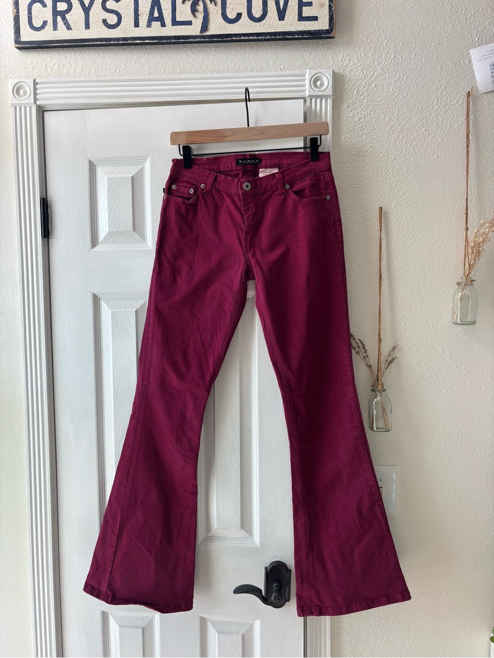 Buffalo David Bitton Magenta Low-Waist Jeans